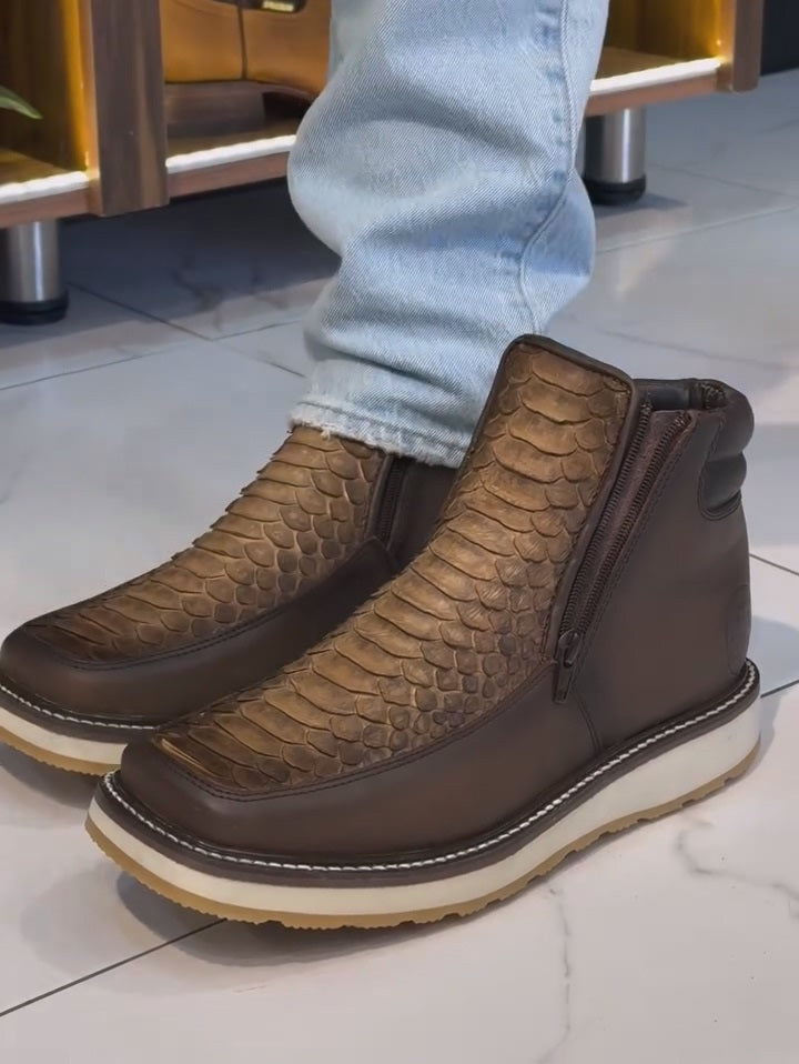 Western Python Vintage Cowboy Boots