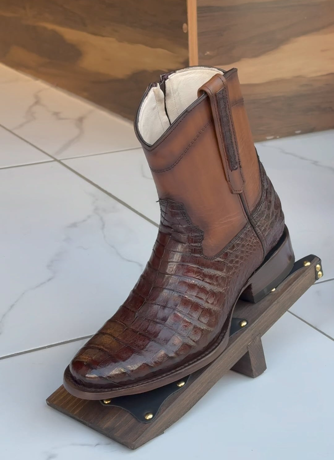Crocodile Vintage Cowboy Boots(Buy 2 Free Shipping✔️)