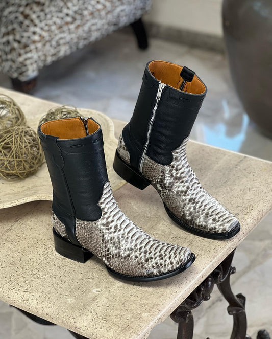 Original Italian Handmade Python Cowboy Boots