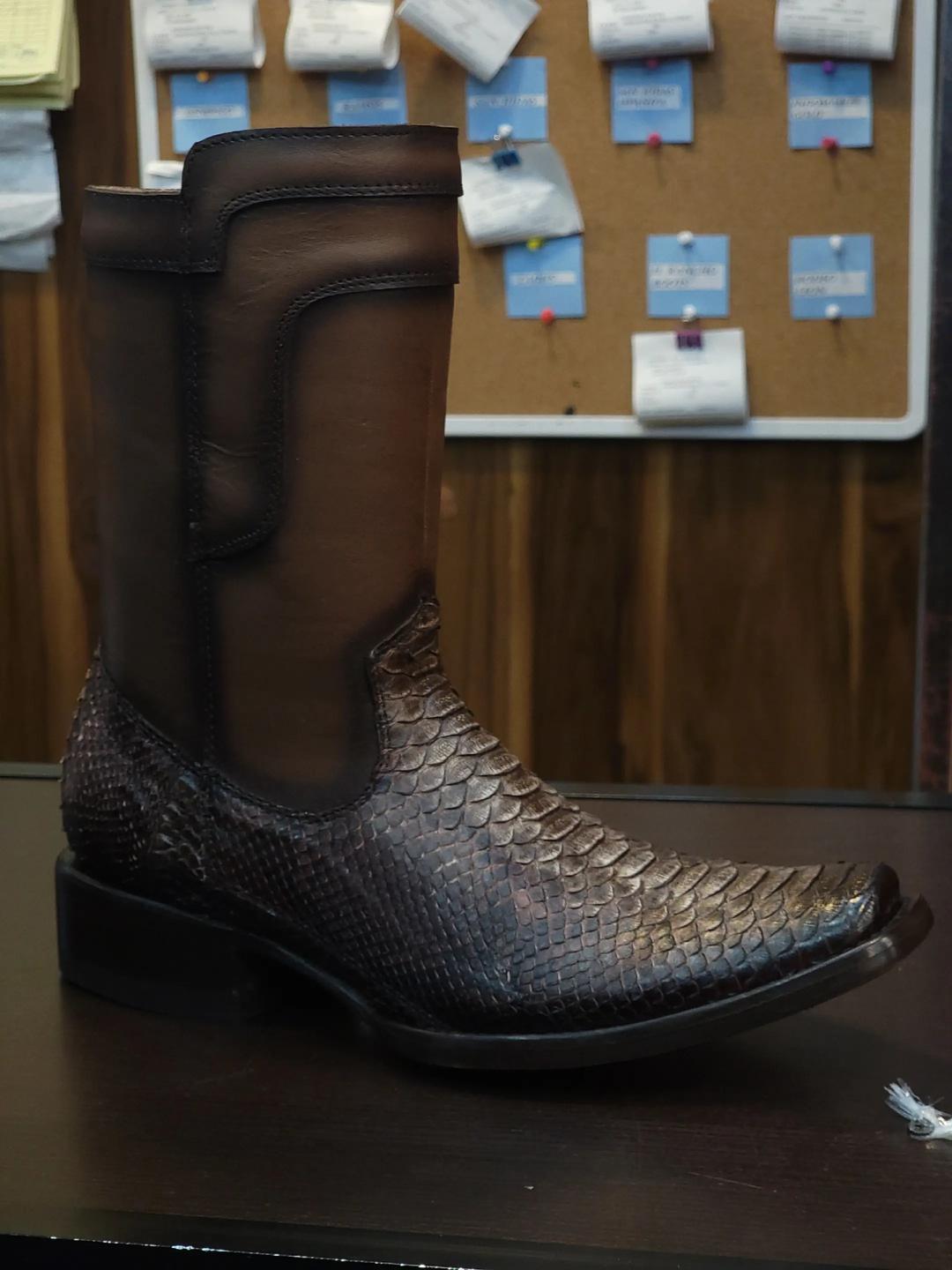 Original Italian Vintage Python Boots