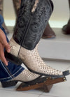 Hand Embroidered Python Cowboy Boots