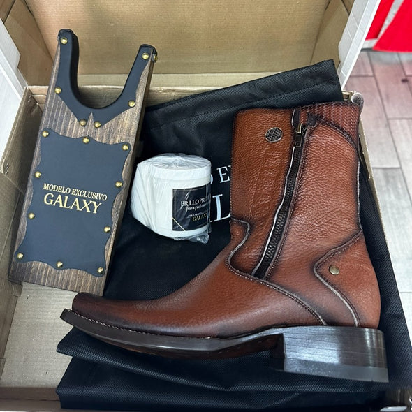 Tobacco Buckskin Gala Boots