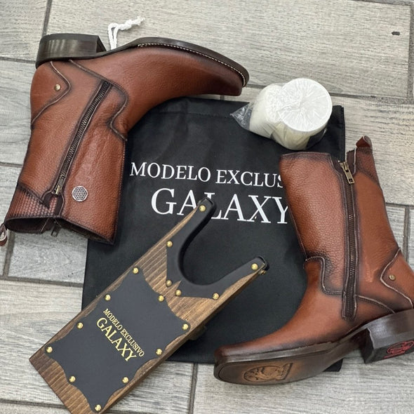 Tobacco Buckskin Gala Boots