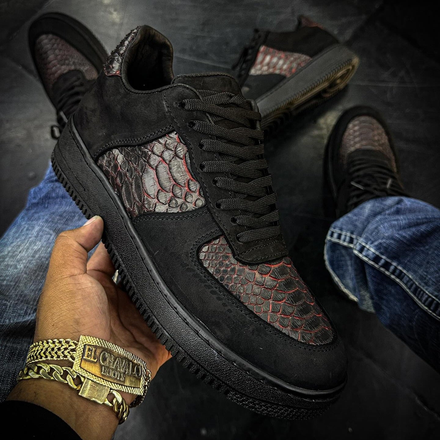 Handmade Python Sneakers