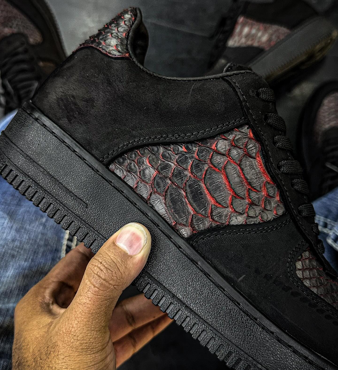 Handmade Python Sneakers