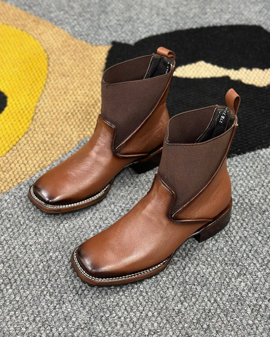 Handmade Premium Cowhide Cowboy Boots