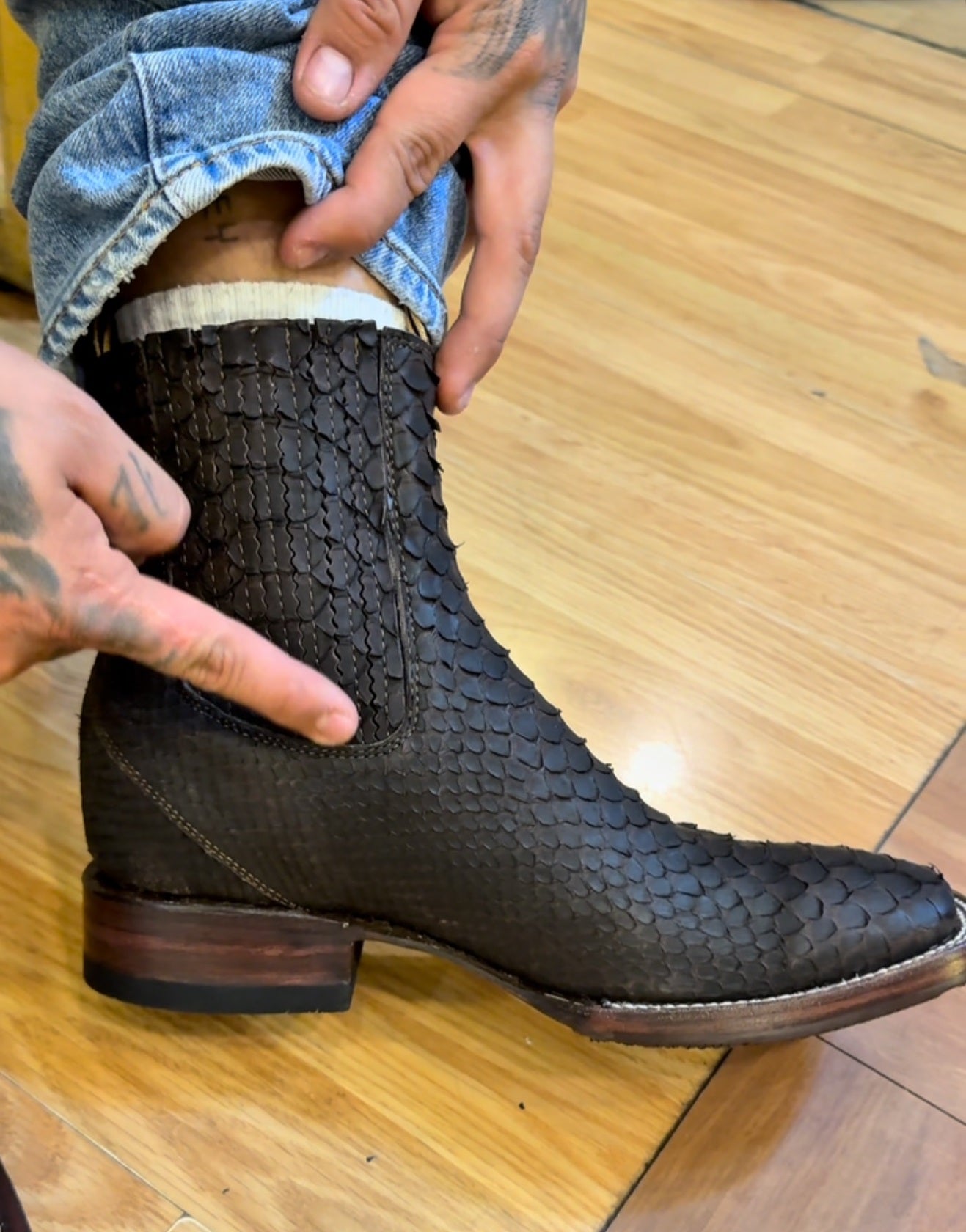 Handmade Python Western Cowboy Boots(Buy 2 Free Shipping✔️)