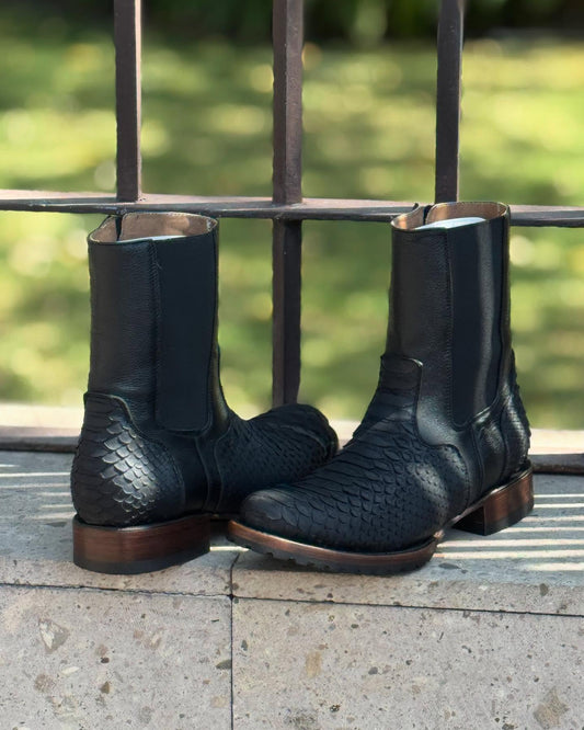 Vintage Python Ranch Cowboy Boots