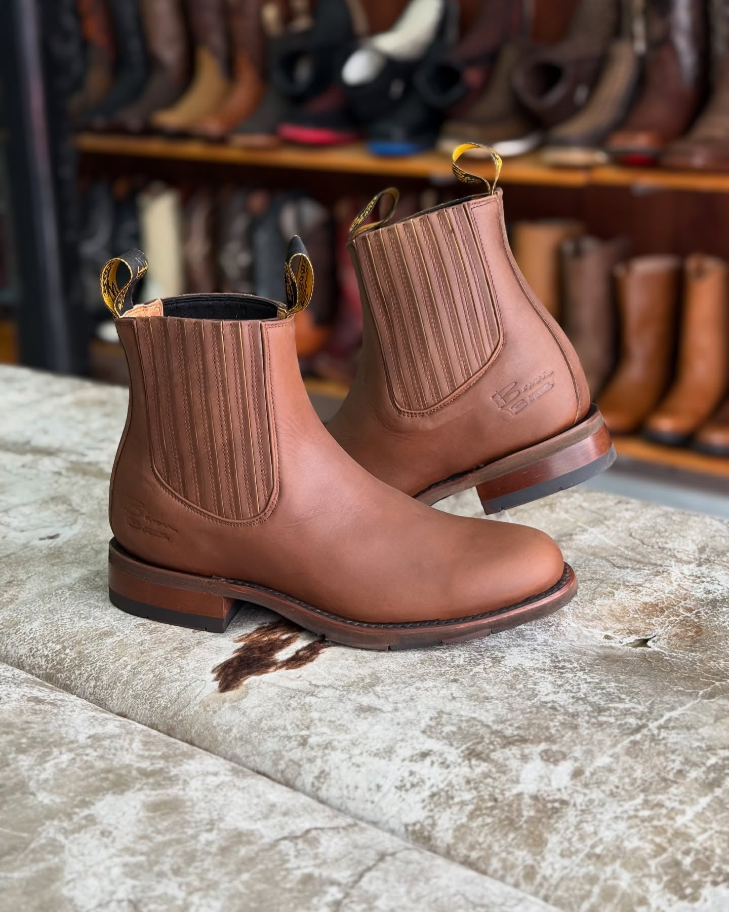 Handmade Scratch Resistant Cowhide Ankle Boots