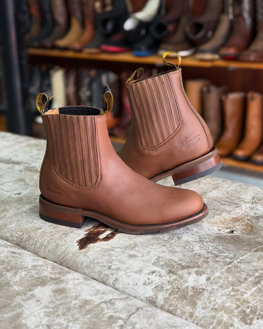 Handmade Scratch Resistant Cowhide Ankle Boots