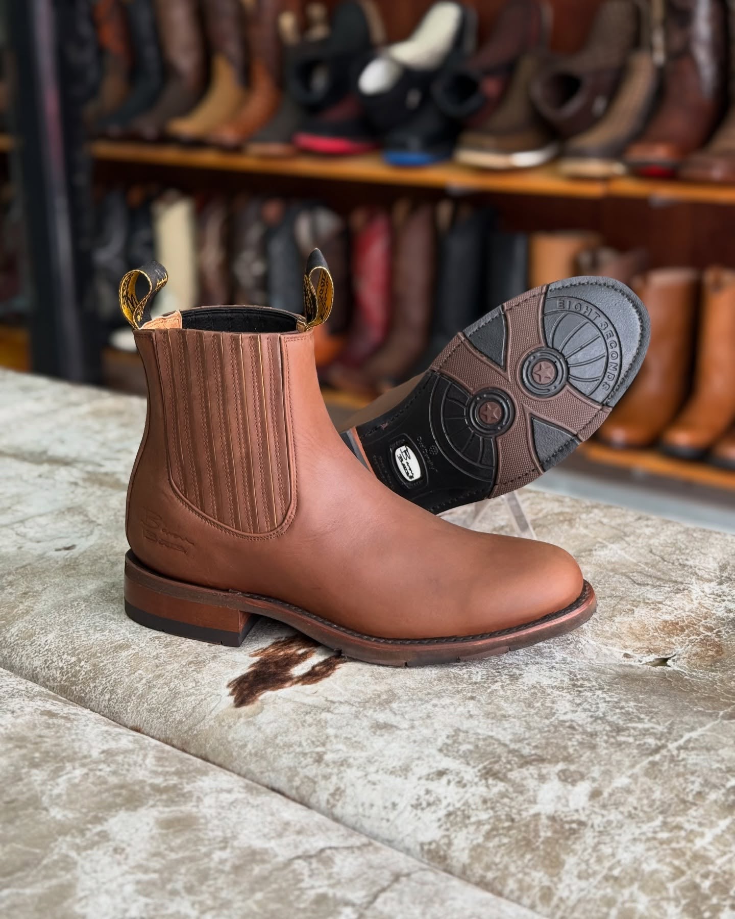 Handmade Scratch Resistant Cowhide Ankle Boots