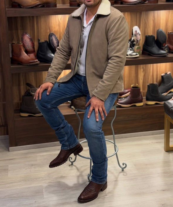 Handmade Suede Western Style Jacket