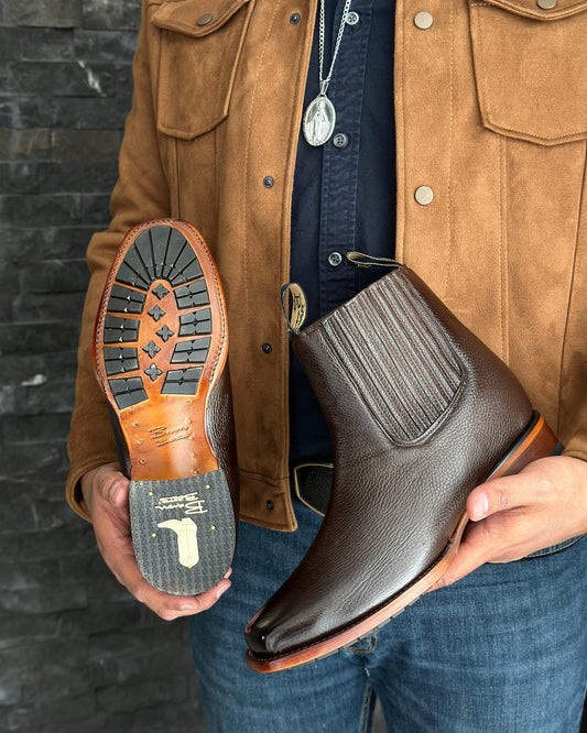 Italian Cowhide Vintage Ankle Boots