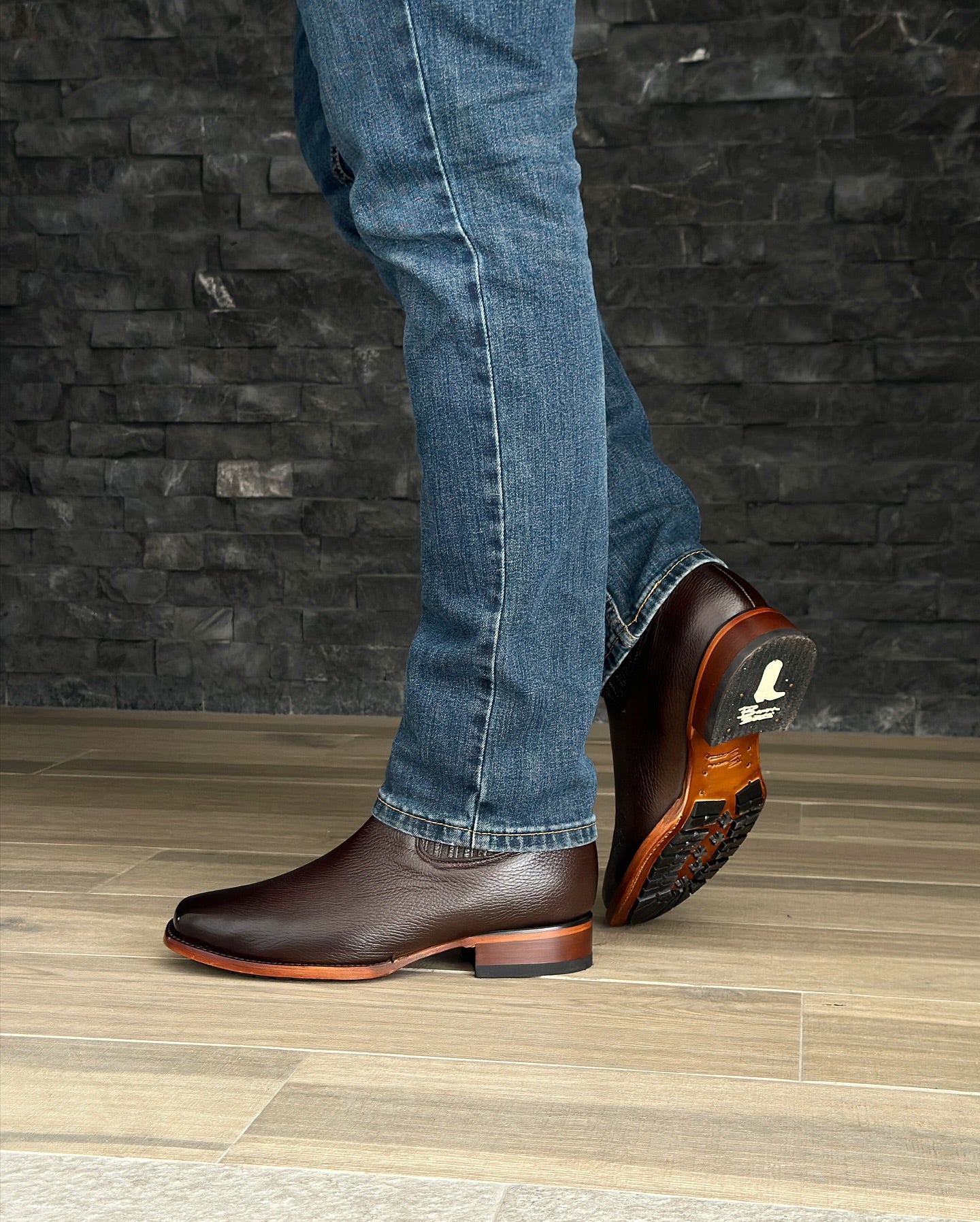 Italian Cowhide Vintage Ankle Boots