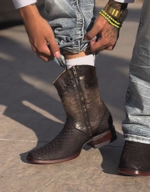 Handmade Vintage Python Cowboy Boots