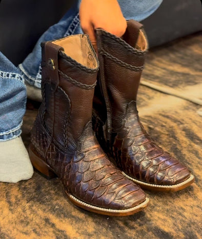 Vintage Totem Python Cowboy Boots