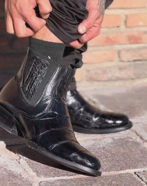 Original Crocodile Leather Ankle Boots