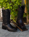 Vintage Totem Cherry Ranch Cowboy Boots
