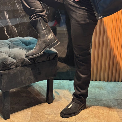 Italian Carved Ranch Cowboy Boots