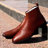 Brandy Crocodile Chelsea Boots