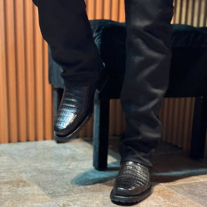 Italian Crocodile Ranch Cowboy Boots