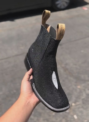 Square Toe Vintage Ankle Boots