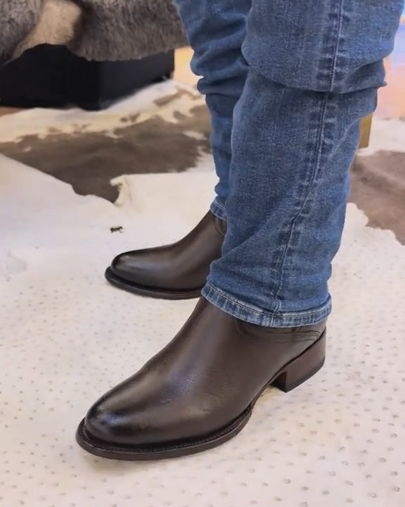 Vintage Cowhide Ranch Boots