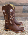 Daisy Embroidered Boots