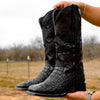 Black Caiman Neck Boots