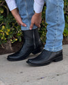 Italian Python Skin Ranch Cowboy Boots