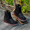 Hand-embroidered Bulldog Cowboy Boots