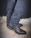 Italian Crocodile Ankle Boots