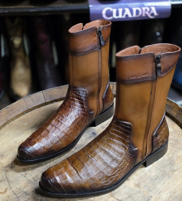 Vintage Handmade Crocodile Leather Ranch Boots(Buy 2 Free Shipping✔️)