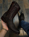Western Vintage Cowhide Ranch Boots