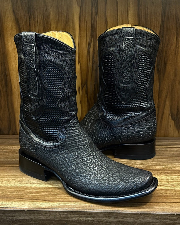 Western Vintage Cowhide Ranch Boots