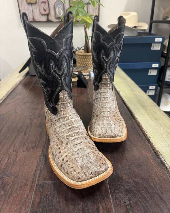 Vintage Crocodile Neck Ranch Cowboy Boots