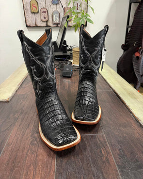 Vintage Crocodile Neck Ranch Cowboy Boots