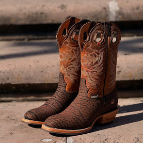 Vintage Cow Neck Ranch Boots