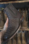 Italy Python Western Cowboy Ankle Boots