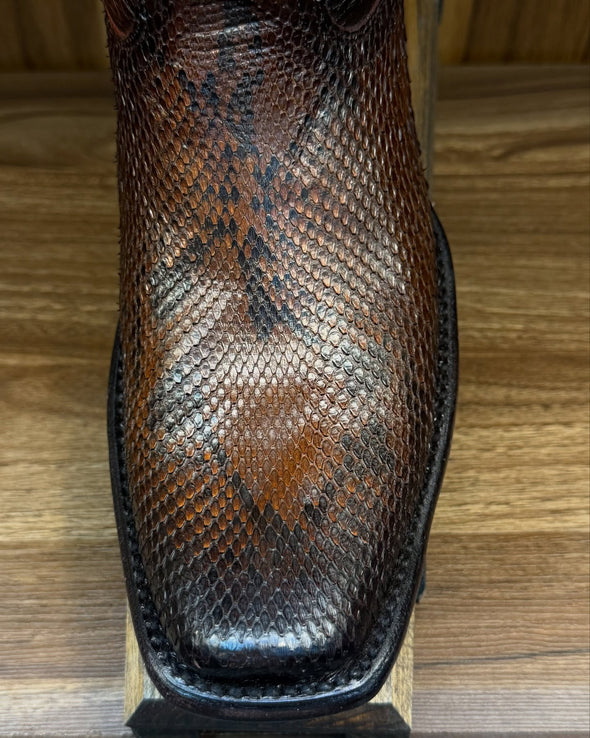 Italian Snake Skin Ranch Cowboy Boots