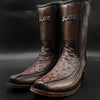 Ostrich Leather Ranch Cowboy Boots