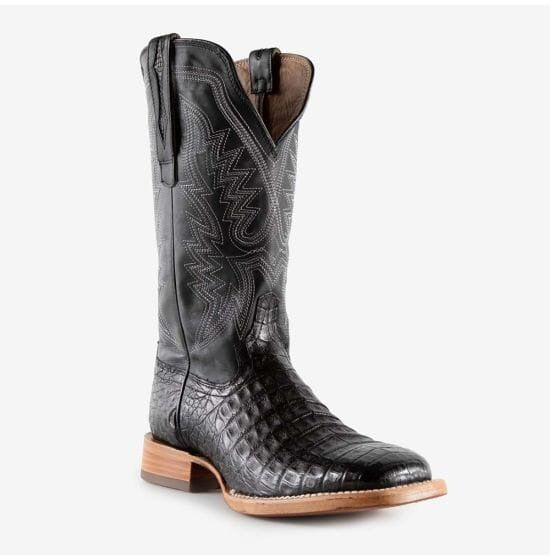 Italian Crocodile Neck Embroidered Cowboy Boots