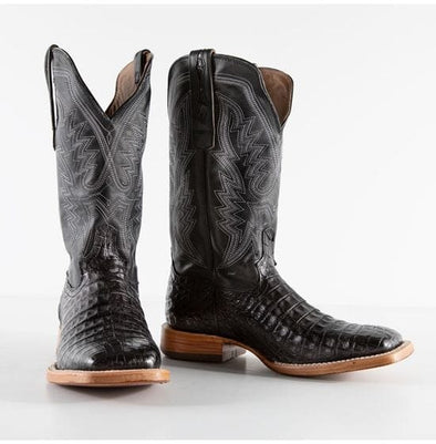 Italian Crocodile Neck Embroidered Cowboy Boots