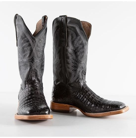 Italian Crocodile Neck Embroidered Cowboy Boots
