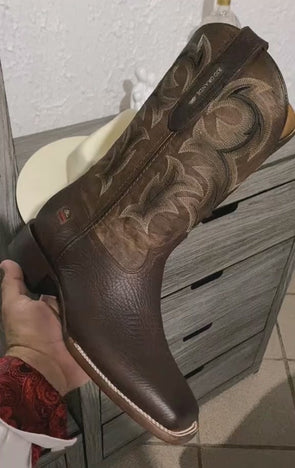 Hand-embroidered Western Ranch Boots