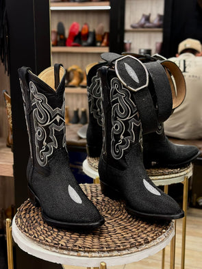 Stingray Embroidered Ranch Boots