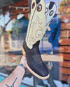 Color-blocked Embroidered Ranch Cowboy Boots