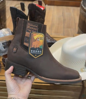 Italian Vintage Cowboy Ankle Boots