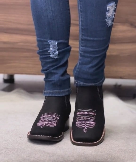 Women's Western Embroidered Ankle Boots