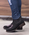 Women's Western Embroidered Ankle Boots